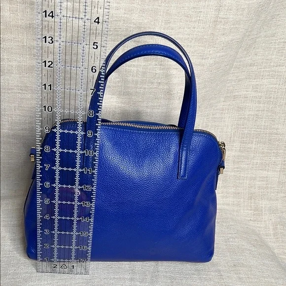 Kate Spade Maise Blue Bow Satchel Bag with Gold Hardware - Picture 5 of 10